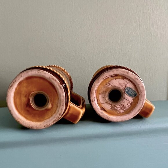 Idaho Fishing 70's Stein Style Salt & Pepper Shaker Set | Retro Kitchenware - Picture 3 of 13